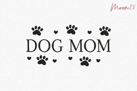 Download Dog Mom Paw Print Hearts Pet Lover Quote - Dog Collection