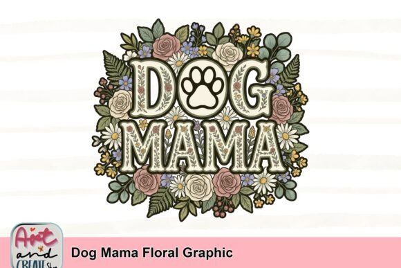 Download Dog Mama Floral Graphic - Dog Collection